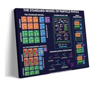 KNKncnv Standard Model of Particle Physics Poster Peinture décorative sur toile Art mural Salon Poster Chambre Peinture d'art mural Impression d'image moderne Décoration de chambre familiale 60 x 90