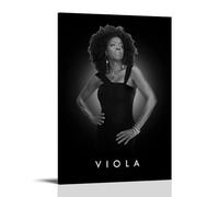 KNKncnv Viola Davis Poster décoratif sur toile pour salon, chambre à coucher, art mural, impression photo moderne, décoration de salle familiale, 40 x 60 cm