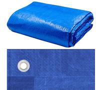 KNM TRADE 3x5m 60g/m² Bâche de Protection à œillets Home&Garden Bleu