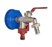 KNM Trade Adaptateur IBC S60x6 Filetage Robinet Laiton 1/2" Double