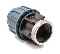 KNM Trade Adaptateur Polypropylène Tuyau 40mm x 6/4" PE Int. Filetage