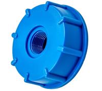 KNM Trade Adaptateur Réservoir IBC Couvercle S60x6 Bleu 1/2”