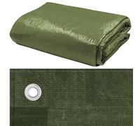 KNM TRADE Bâche Grande Taille Polypropylène 8x12m Vert | Ample espace, stockage sécurisé, protection robuste, multi-usage, intempéries, polypropylène solide