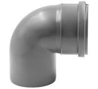 KNM Trade Coude HT DN110 90° PP Gris Silencieux