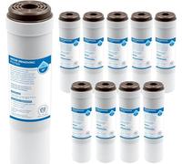 KNM TRADE Filtre Eau Potable Réduction Chlore Anti-Fer 10 Pièces