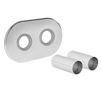 KNM Trade Kit Cache Rosace Double Manchons Chrome