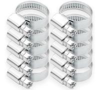 KNM Trade Lot 10 Colliers 12-20 mm Galvanisé W1 pour Flexibles