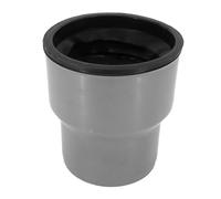 KNM TRADE Pièce de transition DN 135 vers DN 110 avec joint - raccord d’évacuation en polypropylène gris - manchon avec extrémité à emboîter, longueur totale 140 mm