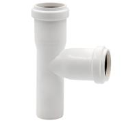 KNM Trade Raccord HT DN 32 90° en polypropylène pour eaux usées Blanc