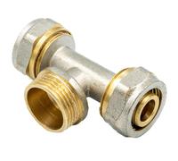 KNM Trade Raccord PEX Té Filetage Mâle 16x3/4"x16