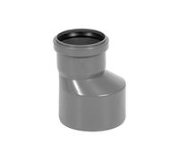 KNM TRADE réduction longue HT DN 110 vers 75 - raccord PP gris pour eaux usées intérieures