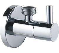 KNM Trade Robinet Laiton Chromé Rosace Céramique 1/2"x3/8" | Cartouche céramique, joint PTFE, température max 100°C, pression 10 bar, filtration intégrée