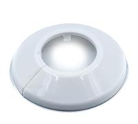 KNM Trade Rosace Chauffage Cuivre Polypropylène Blanc Ø22mm