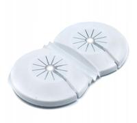 KNM Trade Rosace Chauffage Universelle Plastique Blanc Ø15-28mm
