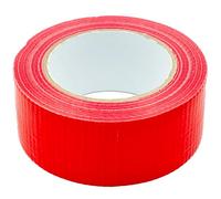 KNM TRADE Ruban adhésif en aluminium - Résistant à la chaleur - Rouge - 48 mm x 50 m - Pour colmater et réparer les conduits de ventilation chauds et froids - Réparations métalliques