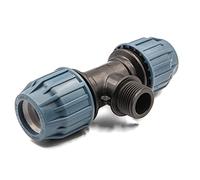 KNM Trade Té Polypropylène Fileté Tuyau PE 25mm 1" 25mm