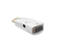 KNNGZTSSR Câble convertisseur HDMI vers VGA mâle vers Femelle, Adaptateur Jack 3,5 mm, Audio for téléviseur, PC, Ordinateur Portable, Tablette, connecteur, câble de Conversion d'affichage(R)