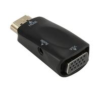 KNNGZTSSR Câble convertisseur HDMI vers VGA mâle vers Femelle, Adaptateur Jack 3,5 mm, Audio for téléviseur, PC, Ordinateur Portable, Tablette, connecteur, câble de Conversion d'affichage(C1)