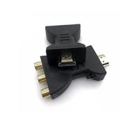 KNNGZTSSR Câble de Conversion d'écran 1080p RCA AV vers HDMI, Adaptateur Composite, convertisseur Audio/vidéo, HDMI vers AV avec câble USB for boîtier TV HD