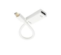 KNNGZTSSR Câble de Conversion d'écran Mini DisplayPort vers HDMI, Compatible avec Apple MacBook, Air Pro 1080p 4K, Adaptateur Mini DP mâle vers HDMI Femelle.(White)