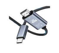 KNNGZTSSR Câble de Conversion d'écran USB C vers HDMI 2 m 4K à 60 Hz Câble tressé Type C vers HDMI Câble Adaptateur Ultra Haute Vitesse for MacBook Pixel iPad Dell