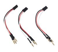 Knnuey Bobine de de Cuivre de 2,0 mm Mâle vers Fiche Banane Mâle Servo, Pièces de Rechange, Accessoires pour Moteur sans Balais 1525 1625