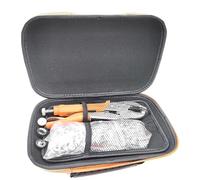 Knnuey Outil de Fixation à Pression Robuste, Kit D'Outils de Réglage de Pression avec 30 Ensembles, pour Housse de Bateau, Bouton-Pression avec Sac Portable, Installation Facile et, Argent