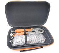 Knnuey Outil de Fixation à Pression Robuste, Kit D'Outils de Réglage de Pression avec 50 Ensembles, pour Housse de Bateau, Bouton-Pression avec Sac Portable, Argent