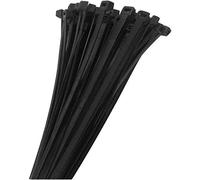 KnnX 28222 - Serre-Câble - Colliers Serrage - Attaches Cable - Lien Plastique - noir - 3,6 mm x 180 mm - 50 pièces - Point de rupture 18,35 kg