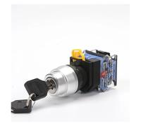 Knob switch key button second and third position LA38-11XY conversion selection switch 22mm NWPNLXEA(Nero,3 Position)
