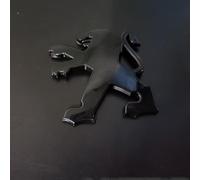 KNOBCO Auto Emblèmes pour Peugeot Partner 2019-2023,Insigne Calandre Avant D'EmblèMe Coffre ArrièRe D'insigne Autocollant Étiquette Ornements Pièces détachées Voiture,Black