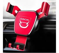 KNOBCO Support Telephone Voiture pour Dacia Duster 2018-2023,2023 Améliorée Super Plus Stable Porte Téléphone Portable Tableau de Bord Pare-Brise Sortie d'air Auto Logo emblème Accessoires GPS,Red