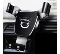 KNOBCO Support Telephone Voiture pour Dacia Duster 2018-2023,2023 Améliorée Super Plus Stable Porte Téléphone Portable Tableau de Bord Pare-Brise Sortie d'air Auto Logo emblème Accessoires GPS