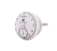 Knober 1 X Boutons de meubles vintage en céramique et porcelaine - Style campagne vintage shabby chic - 40 mm - Tige M3