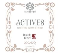 KNOBLOCH STRINGS - Cordes de guitare espagnole | 200ADQ Actives Double Silver & QZ Nylon | Tension moyenne-basse 30.0 | Basses lumineuses, aigus lyriques | Jeu de cordes flamenco et classique