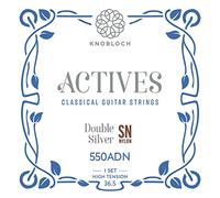 KNOBLOCH STRINGS - Cordes de guitare espagnole 550ADN Actives Double Silver haute tension 36,5 - Basses brillantes, aigus nuancés - Son résonant avec clarté - Jeu de cordes flamenca classique
