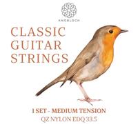 KNOBLOCH Strings - Cordes de guitare espagnole | ERITHACUS 33.5 Medium Tension | Son naturel et sensuel | Jeu de cordes pour flamenco et classique | Fabriquées en Espagne