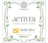 Knobloch Strings - Cordes de Guitare espagnole | 400ADC Actives Double Silver | Tension Moyenne-élevée 34.0 | Basses et aigus Brillants | Son Net et projeté | Jeu de Cordes Flamenco et Classique