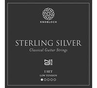 KNOBLOCH Strings Lot de cordes de guitare espagnole 200SSQ Sterling Silver QZ Tension moyenne-basse chaude Aigus doux Son résonant et lyrique