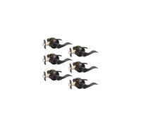 KNOBWELL Lot de 6 poign es de porte de confidentialit sans cl en bronze pour chambre/salle de bain