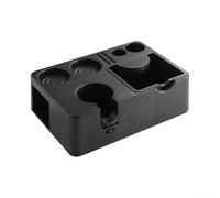 Knock Box Station de tampage combinée avec système d'organisation interne pour accessoires espresso et outils d'entretien de routine