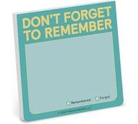 Knock Knock Notes autocollantes «Don't Forget to Remember» Pastel