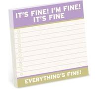 Knock Knock Its Fine Large Sticky Notes 4x4in - Knock Knock - Knock Knock - Livre en Anglais - Other printed item Knock KnockKnock Knock (Auteur)