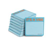 Knock Knock Knock It's a Vibe Lot de 8 blocs-notes adhésifs 7,6 x 7,6 cm 100 feuilles chacun