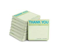 Knock Knock Lot de 8 blocs-notes adhésifs Thank You 7,6 x 7,6 cm 100 feuilles chacun