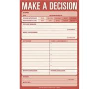 Knock Knock Bloc-notes Make a Decision Pad Abrexin Rouge