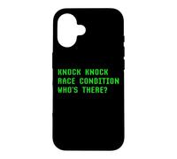 Knock Knock Race Condition Who's There Programmation Coder Fun Coque pour iPhone 16