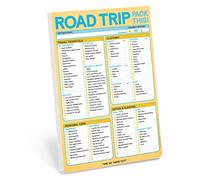 Knock Knock Roadtrip Pack This! Bloc-notes pour listes de voyage 15,2 x 22,9 cm
