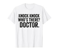 Knock Knock Who's There Docteur Blague drôle Vintage T-Shirt