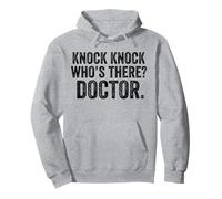 Knock Knock Who's There Doctor Blague Vintage drôle Sweat à Capuche